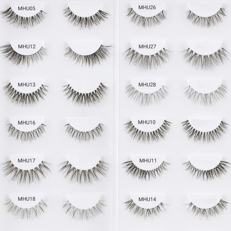 human hair eyelash strips