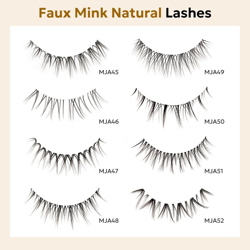 natural looking fake eyelashes