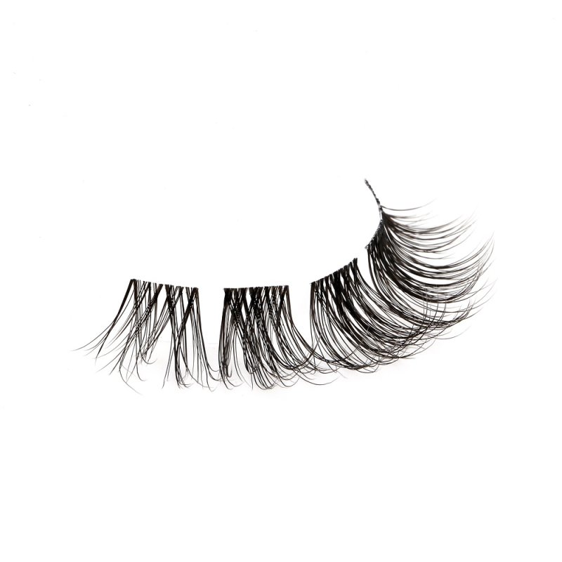 Clear band volume strip eyelashes