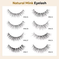Natural mink lash strips