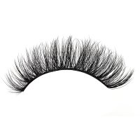 fluffy russian eyelashes wearing effect 