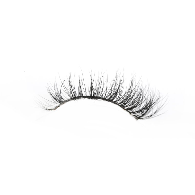 3d mink lash strips wearing effect