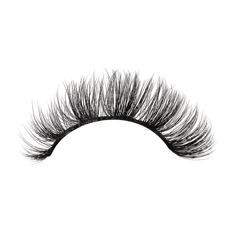d curl wispy lashes strip wearing effect