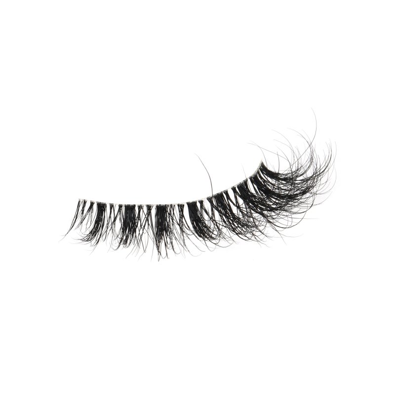 Manga natural mink lashes strip side view