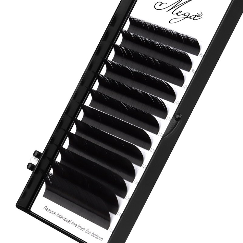 L curl classic lash trays