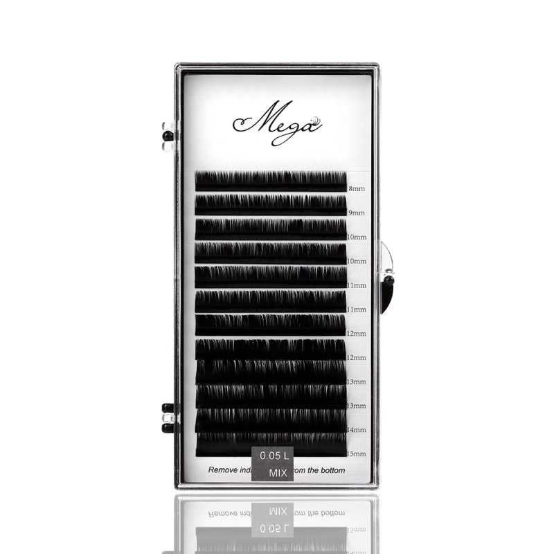 L curl volume lash tray