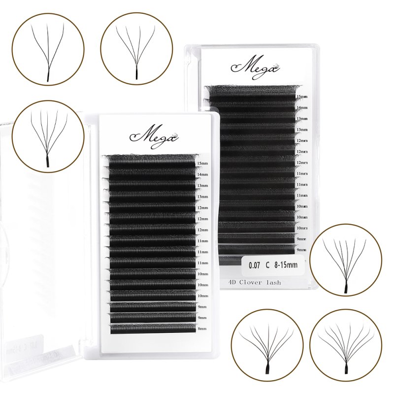clover W lashes extension trays