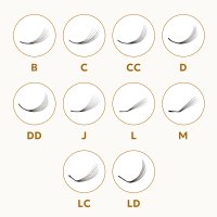 premade fans lashes customized curl