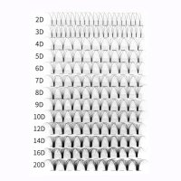 2D-20D short stem premade lash fans