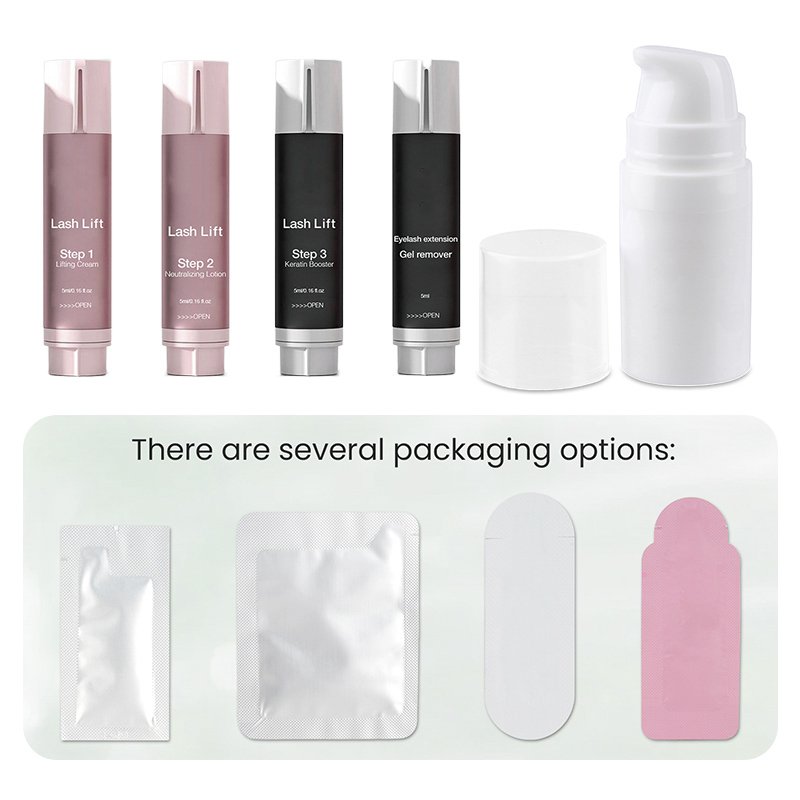 lash lift custom packing options