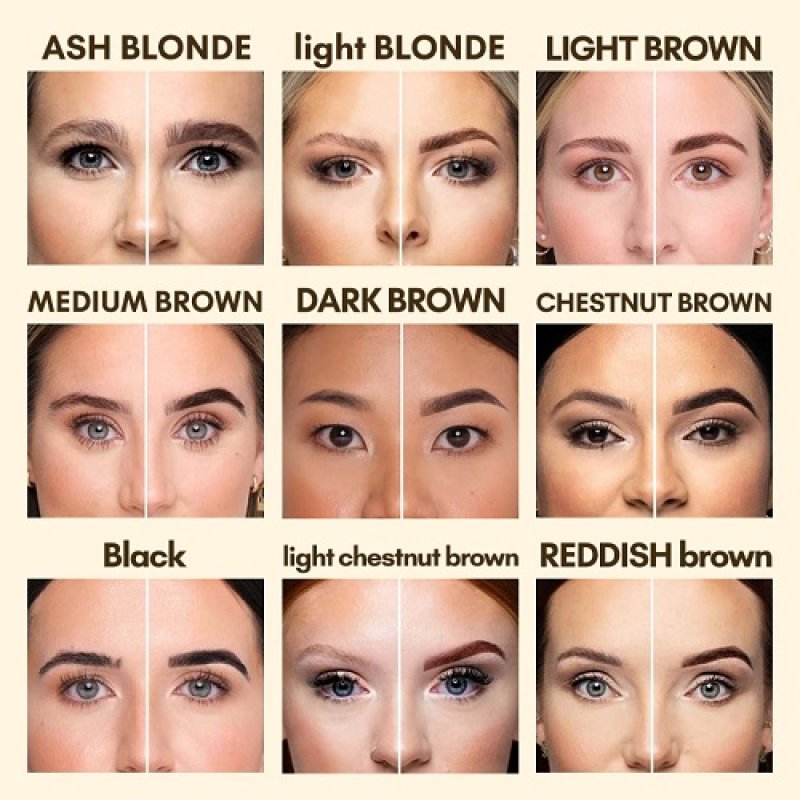 brow stain colo display