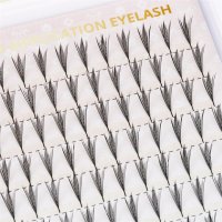 wispy airy fan laser-cut cluster lashes