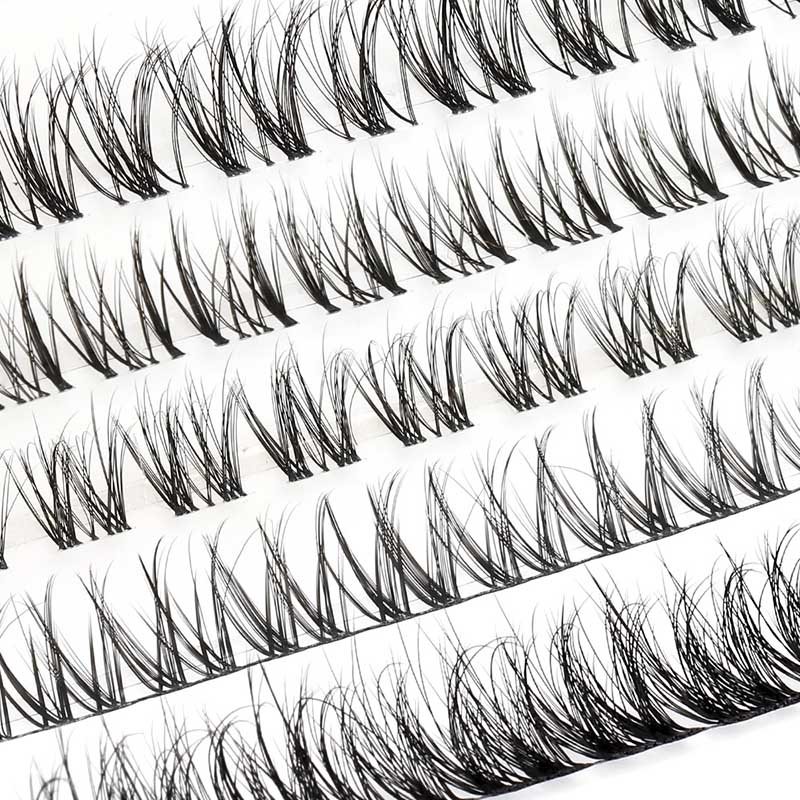 wispy cluster lash