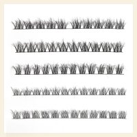 fluffy style diy cluster lash extensions