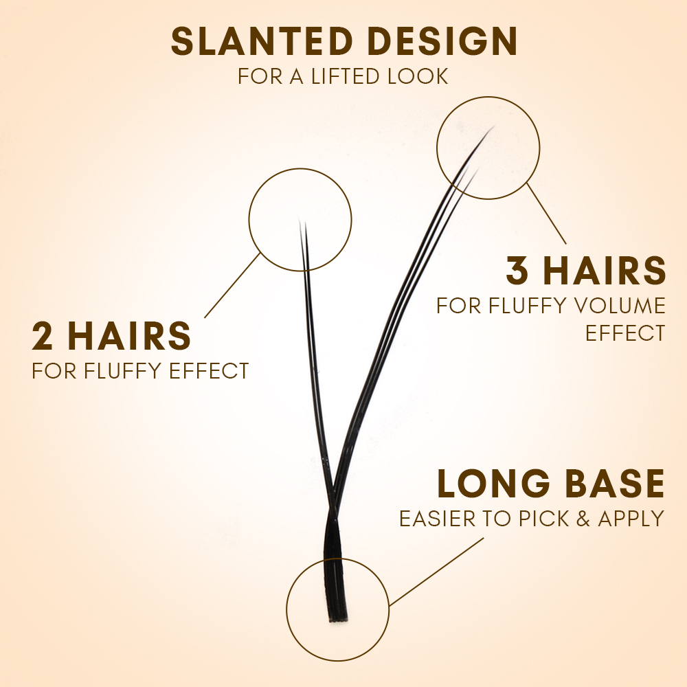 foxy flying yy lashes fan detail