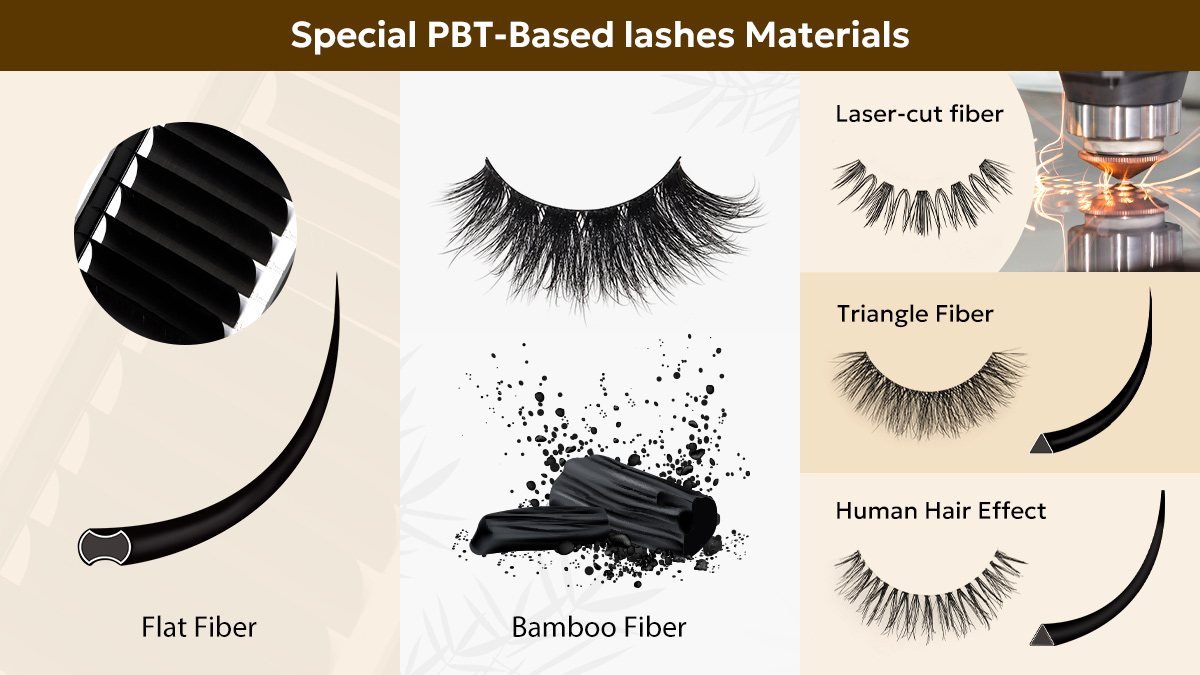 special PBT fiber false lashes
