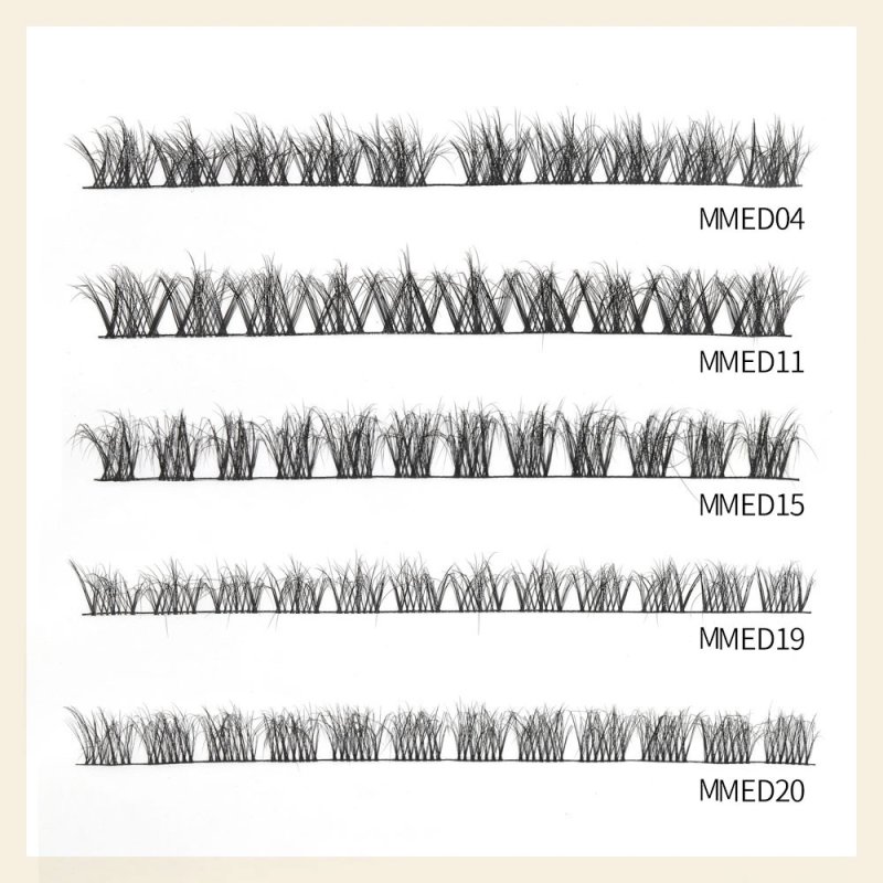 fluffy style diy cluster lash extensions