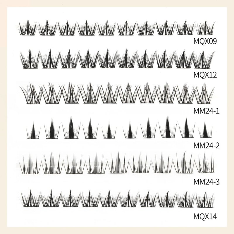 manga style diy cluster lash extensions