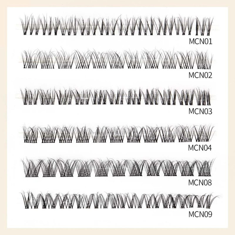 natural diy cluster lash extension